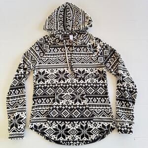 No Boundaries Womens Tribal Fleece Hoodie Pocket Medium 7-9